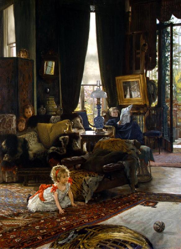 James Tissot Hide and Seek Norge oil painting art